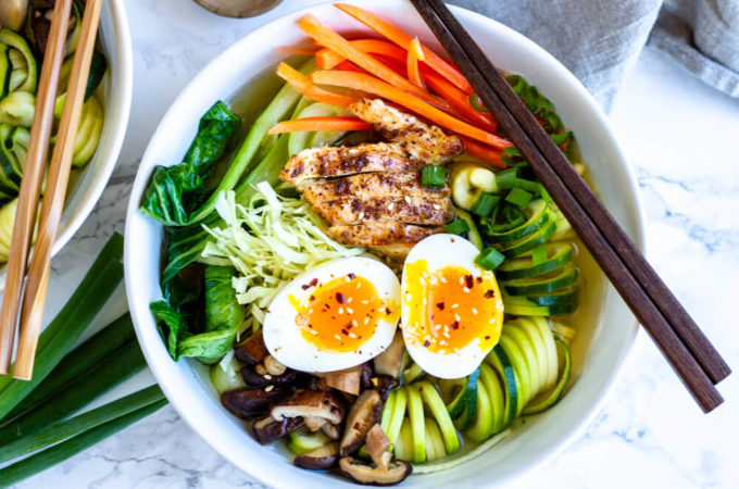 Whole30 Ramen Bowl (healthy, gluten free, paleo ) | www.savorylotus.com