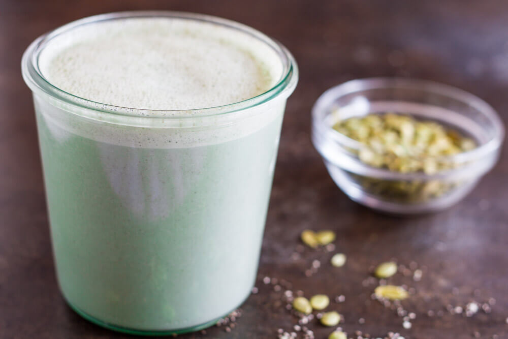 How to Make Green Milk (dairy free) \\\\ www.savorylotus.com