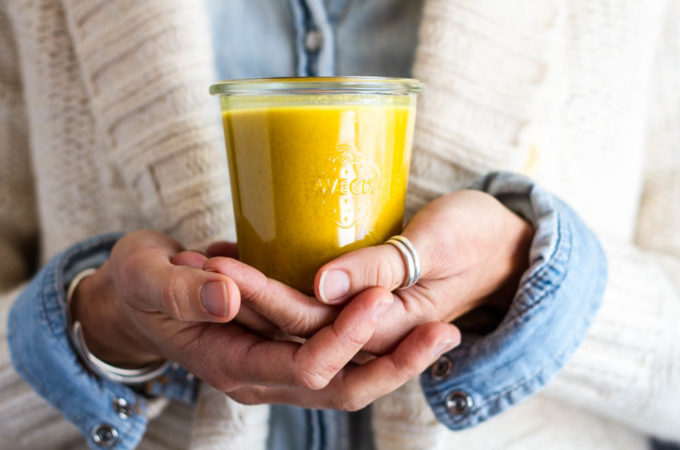 Creamy Turmeric Dressing (dairy free) \\\\ www.savorylotus.com