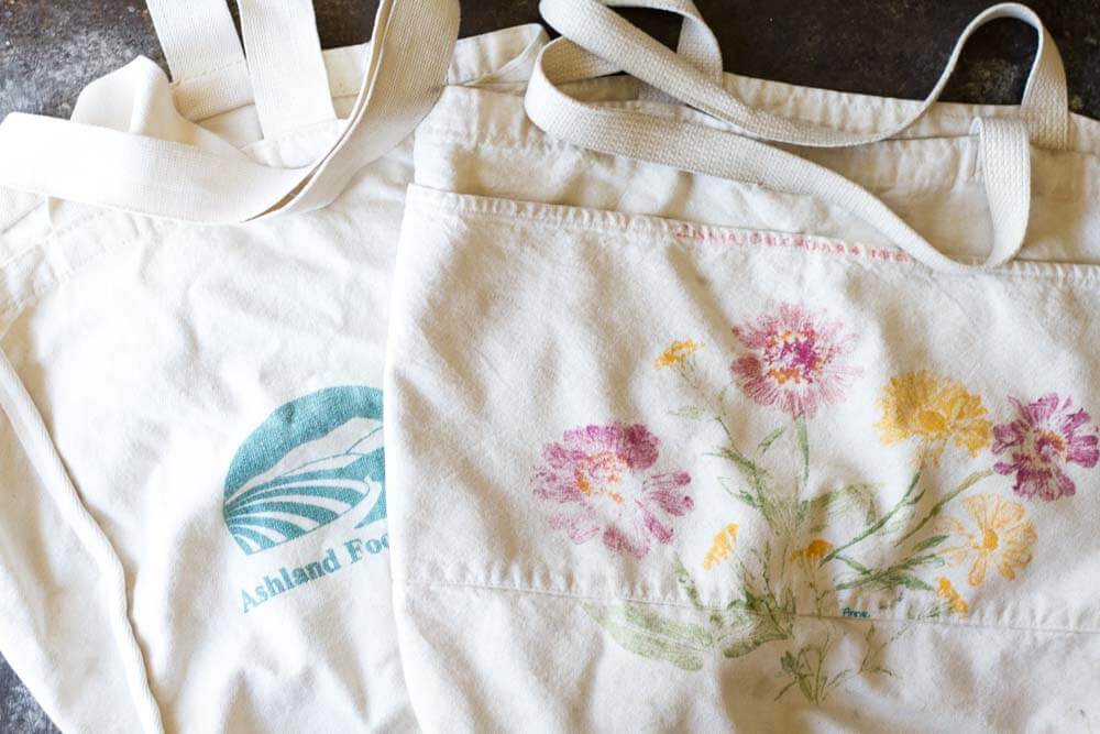 Ways to Use Less Plastic in the Kitchen (canvas grocery bags)