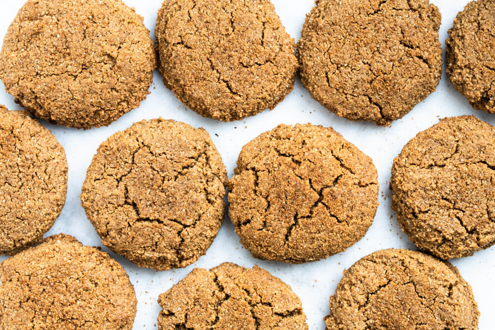 gingerbread cookies on white tray