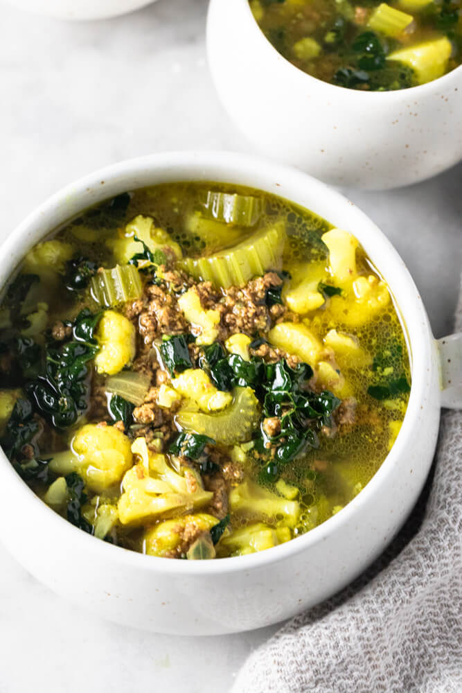 soup on white bowl