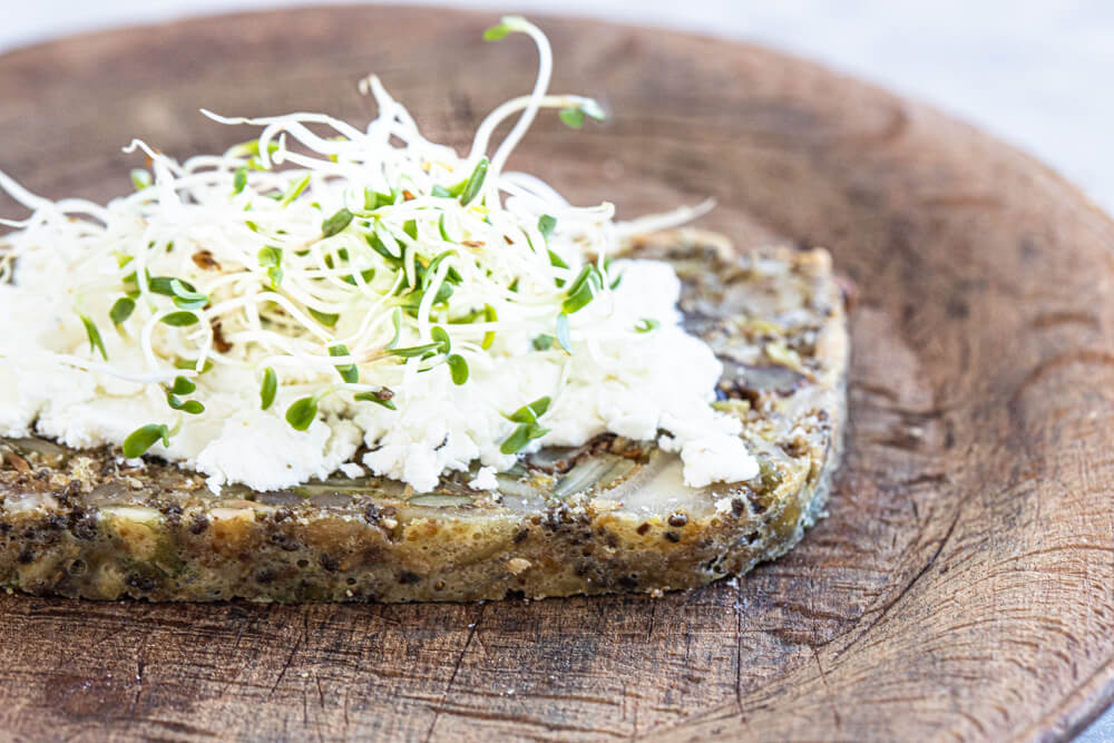 gluten free bread on wooden plate
