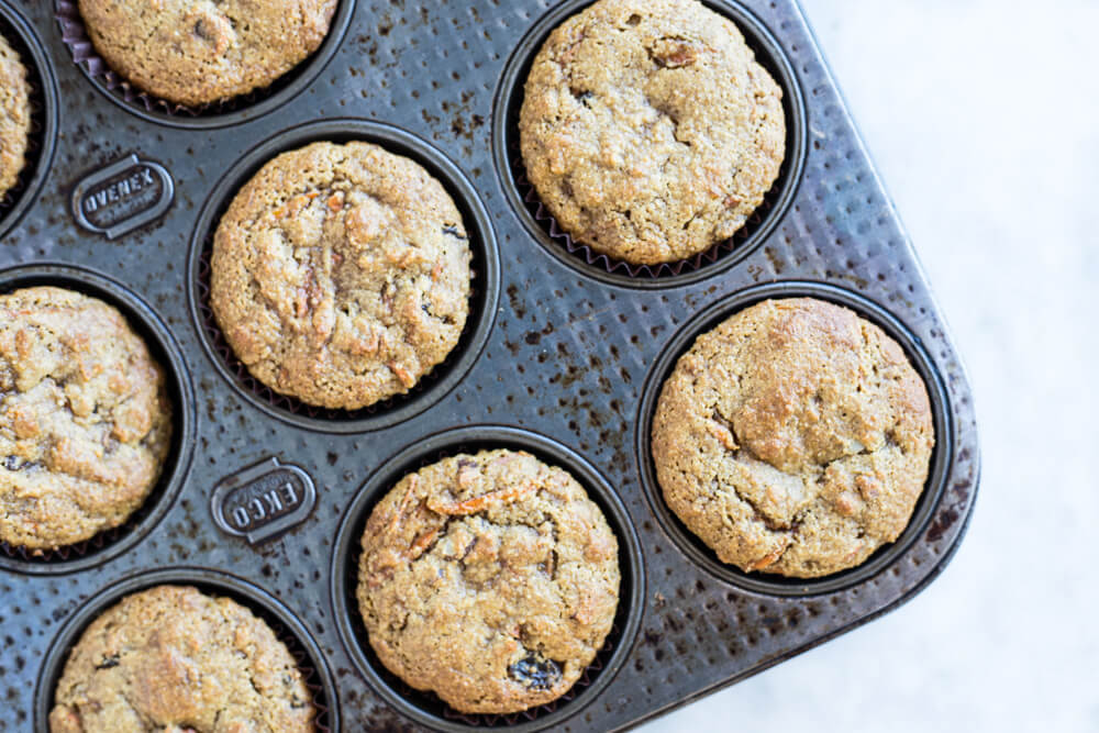 muffins in a muffin tray