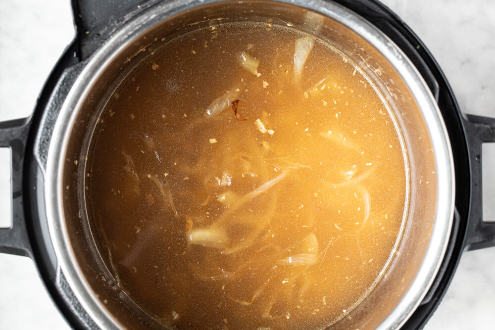 broth in instant pot