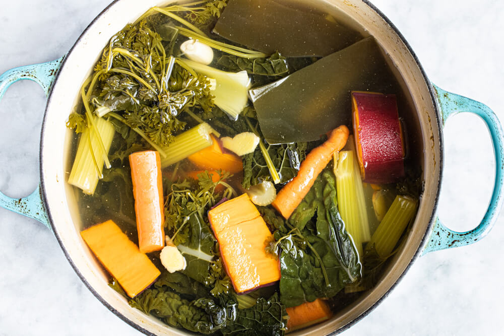 vegetables in broth