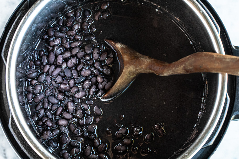instant pot full of beans