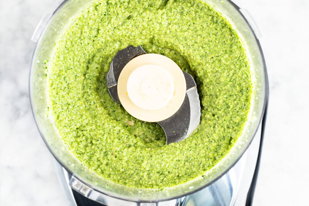pesto in food processor
