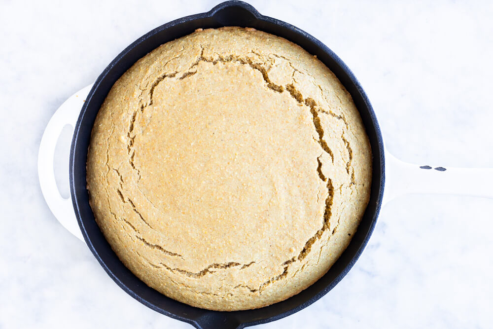 cornbread in skillet