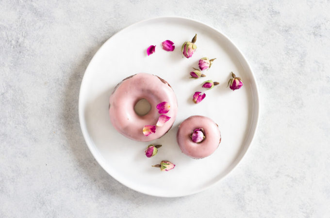 Chocolate Rose Donuts (gluten free and paleo) \ www.savorylotus.com