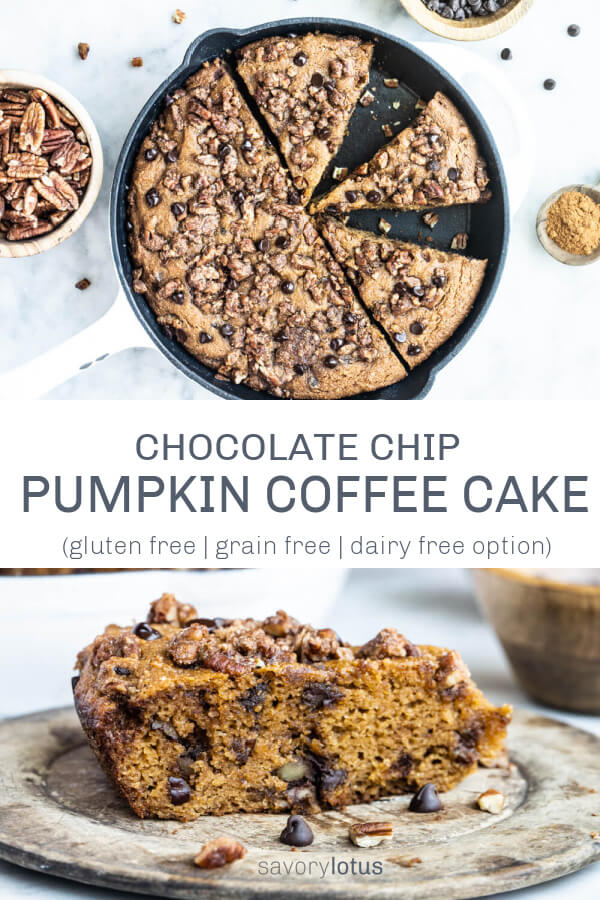 close up side view of pumpkin cake
