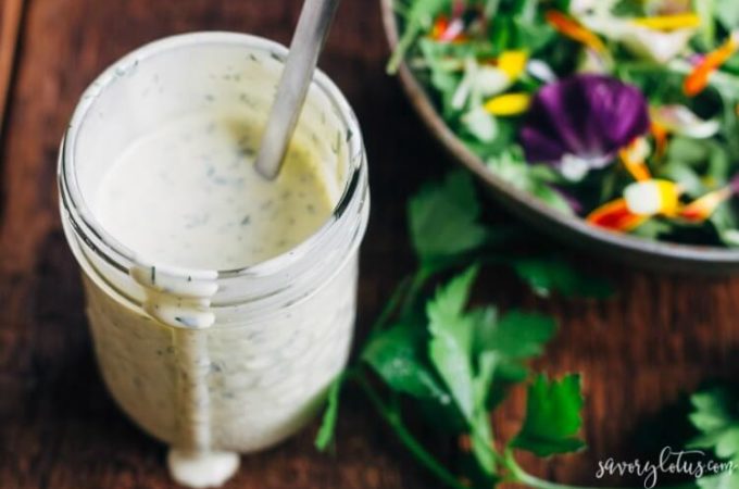 Dairy Free Ranch Dressing | www.savorylotus.com