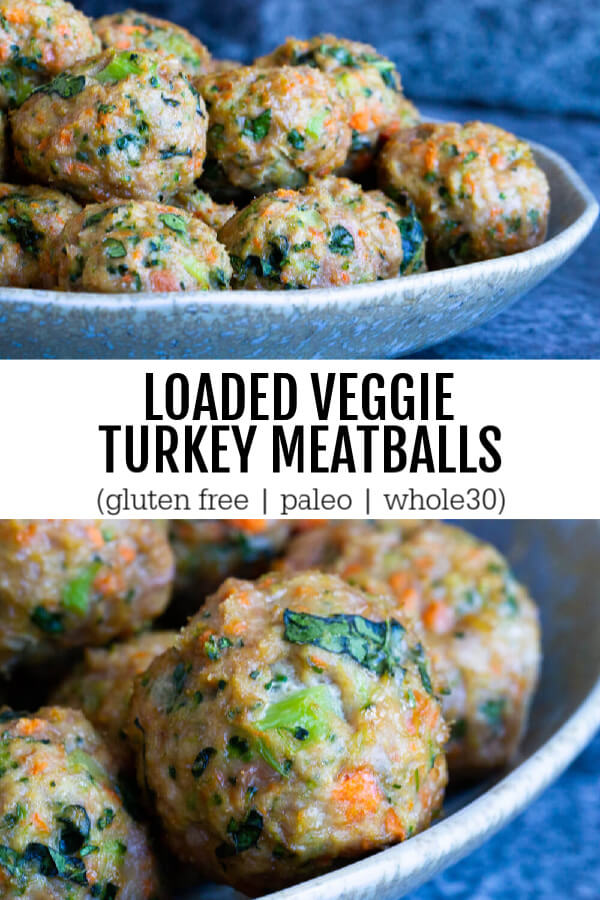 big plate of turkey meatballs and close up