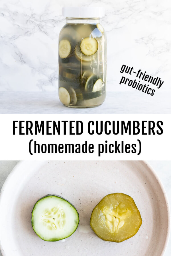 half gallon mason jar full of homemade pickles