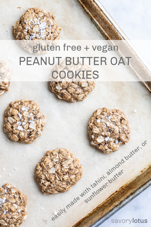 vegan cookies on metal tray
