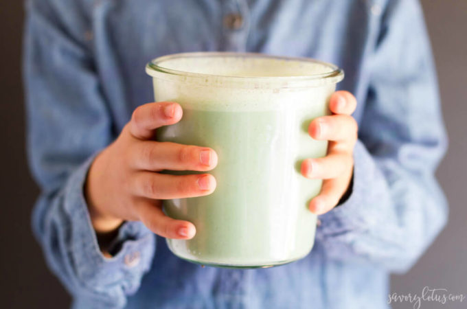 How to Make Green Milk (dairy free) | www.savorylotus.com