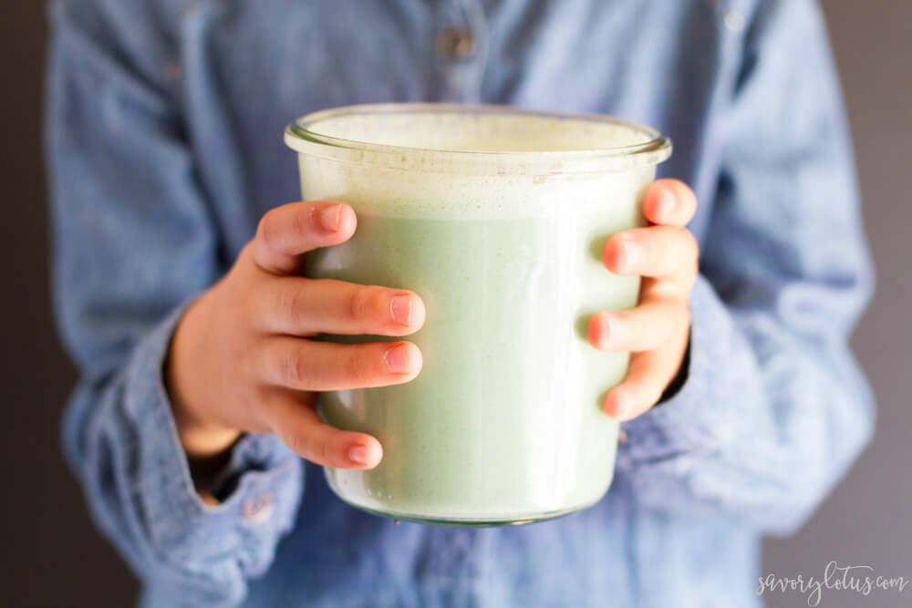 How to Make Green Milk (dairy free) | www.savorylotus.com