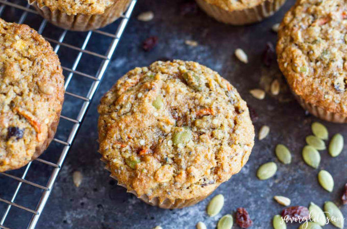 Loaded Breakfast Muffins (gluten free and paleo) | www.savorylotus.com
