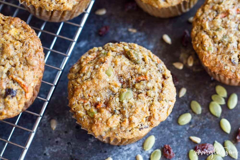 Loaded Breakfast Muffins (gluten free and paleo) | www.savorylotus.com