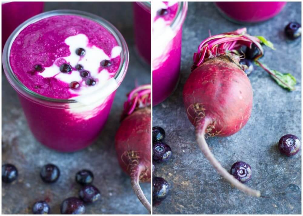 Blueberry Beet Smoothie ------ www.savorylotus.com