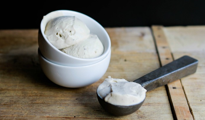 dairy free ice cream, paleo, roasted banana
