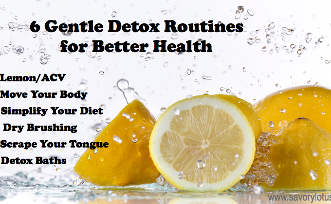 daily detox, gentle detox routines, dry brushing
