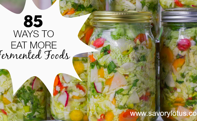 healthy gut/fermented foods/gut health/fermentation - savorylotus.com