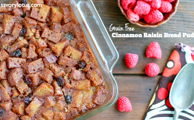 gluten free bread pudding, grain free bread pudding