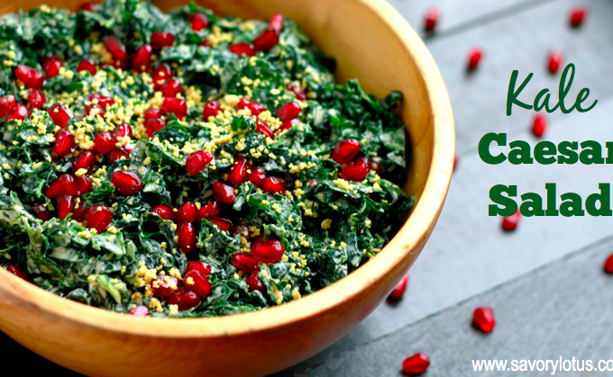 paleo, kale caesar salad, gluten free