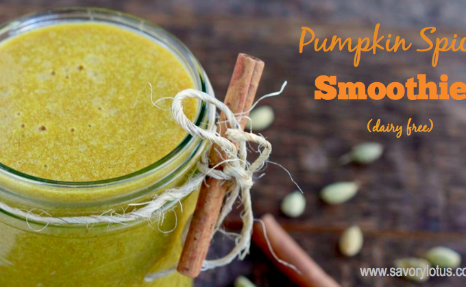 pumpkin smoothie, dairy free, pumpkin