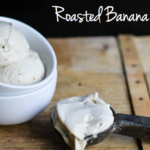 dairy free ice cream, paleo, roasted banana
