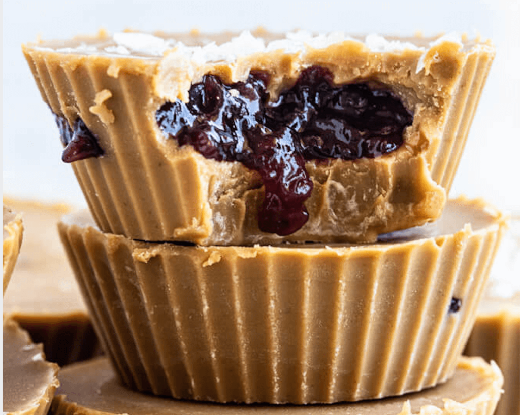 peanut butter cup close up