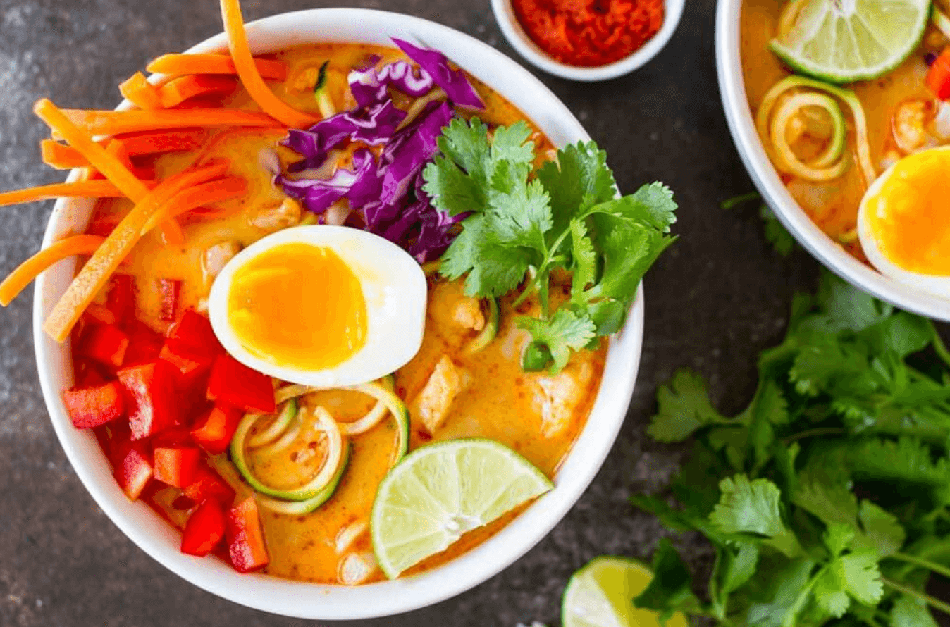 30 Easy Whole30 Soup Recipes | Thai red curry coconut soup- savory lotus